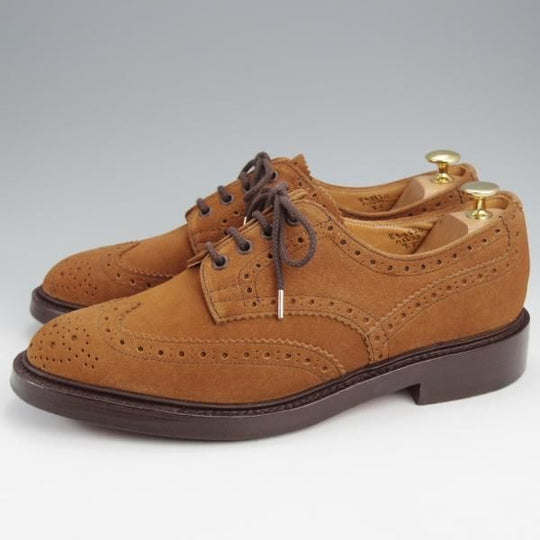 極上★トリッカーズ SIZE 9【定価￥121,000-★BOURTON/バートン】m5633/カントリーシューズ/スエード/茶/短靴/Tricker's★k203