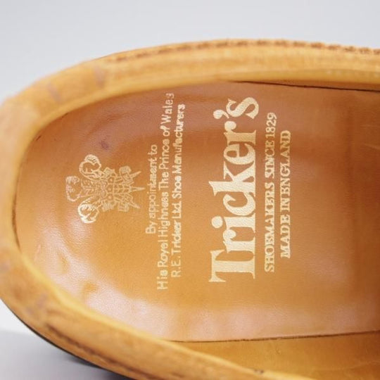 極上★トリッカーズ SIZE 9【定価￥121,000-★BOURTON/バートン】m5633/カントリーシューズ/スエード/茶/短靴/Tricker's★k203