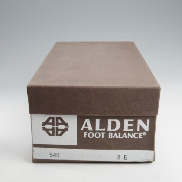 極上★オールデン 8E【現行定価13万円以上★モディファイドラスト/Vチップ/旧ロゴ】549/カーフ/茶/ALDEN★k206