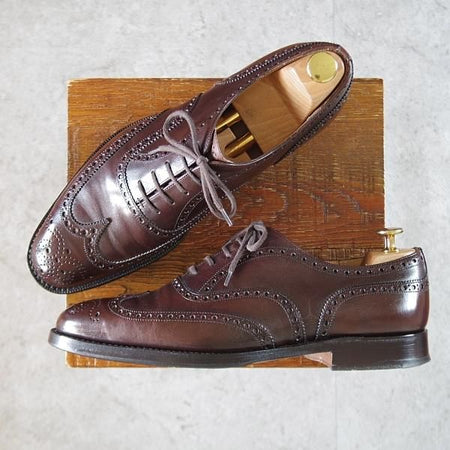 極上★チャーチ 80F/UK8【定価￥176,000-★チェットウィンド/CHETWYND】173ラスト/フルブローグ/ネバダカーフ/濃茶/Church'★k207