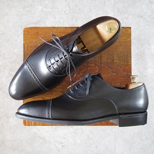 未使用★ユニオンインペリアル SIZE 8.5【ダイナイトソール仕様★パンチドキャップトゥ/U1708】カーフ/黒/メンズ/Union Imperial★k208