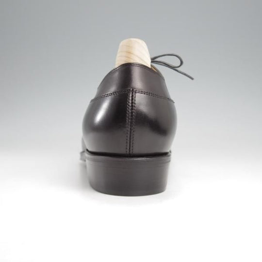 未使用★(福岡)Corno blu/コルノブルゥ UK7.5程度【現オーダー価格￥96,800〜★専用シューツリー付/セミブローグ】カーフ/黒★k209