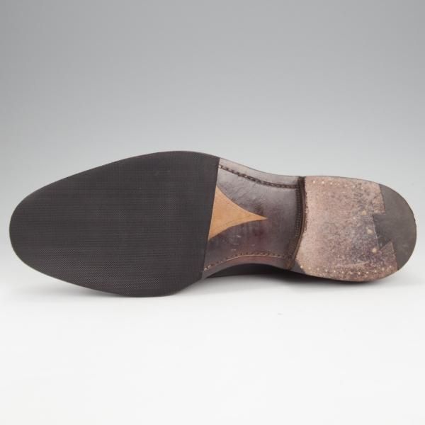 美品★チャーチ 80F/UK8【最上級★ロイヤルコレクション/002ラスト】EDWARD/4都市ロゴ/セミブローグ/カーフ/黒/メンズ/Church'★k211