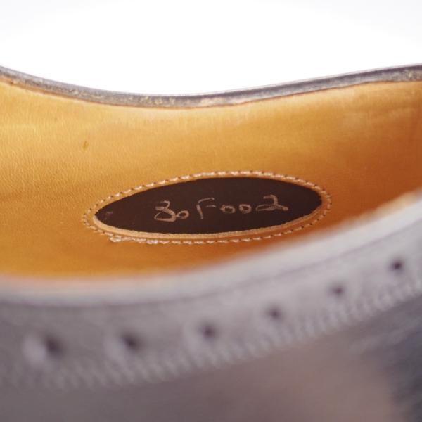 美品★チャーチ 80F/UK8【最上級★ロイヤルコレクション/002ラスト】EDWARD/4都市ロゴ/セミブローグ/カーフ/黒/メンズ/Church'★k211