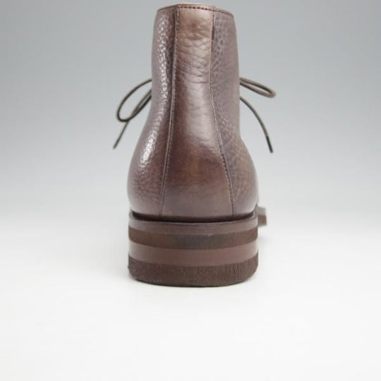 未使用★(伊)サントーニ SIZE 8【貴重★グッドイヤー・ボローニャ製法/チャッカブーツ】11764/グレインレザー/灰茶/メンズ/Santoni★k234