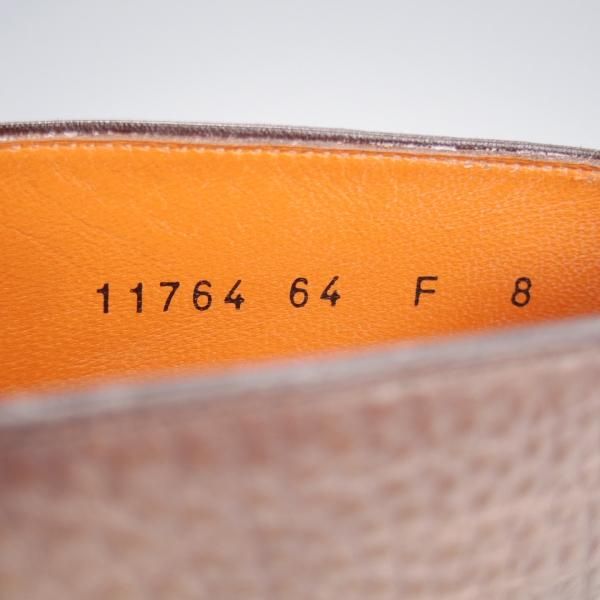 未使用★(伊)サントーニ SIZE 8【貴重★グッドイヤー・ボローニャ製法/チャッカブーツ】11764/グレインレザー/灰茶/メンズ/Santoni★k234