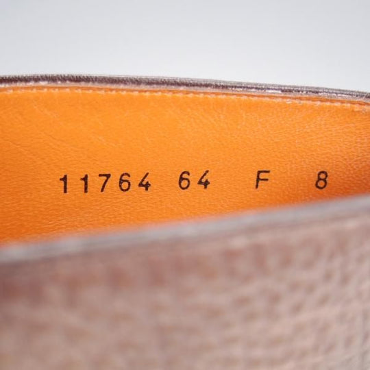 未使用★(伊)サントーニ SIZE 8【貴重★グッドイヤー・ボローニャ製法/チャッカブーツ】11764/グレインレザー/灰茶/メンズ/Santoni★k234