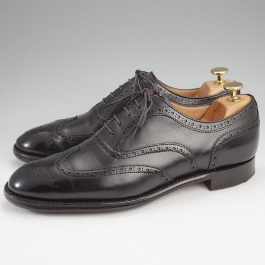 ★(英)チーニー 7.5F【定価￥82,500-★ARTHUR 3/アーサー/125ラスト】フルブローグ/カーフ/黒/メンズ/CHEANEY★k235