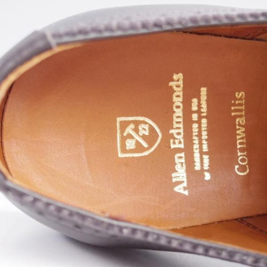 未使用★(米)アレンエドモンズ 7.5D【現行定価8.5万円程度★オックスフォードシューズ/Cornwallis】カーフ/黒/ALLEN EDMONDS★k236