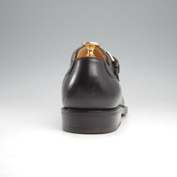 美品★(伊)タニノクリスチー SIZE 6【貴重★ブラックラピド製法/CORDEO/モンクストラップ】コルデオ/シボ革/黒/TANINO CRISCI★k237