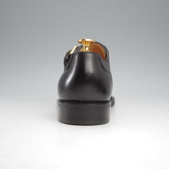 美品★(伊)タニノクリスチー SIZE 6【貴重★ブラックラピド製法/CORDEO/モンクストラップ】コルデオ/シボ革/黒/TANINO CRISCI★k237