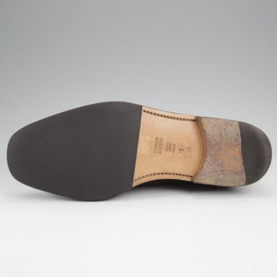 美品★(伊)タニノクリスチー SIZE 6【貴重★ブラックラピド製法/CORDEO/モンクストラップ】コルデオ/シボ革/黒/TANINO CRISCI★k237