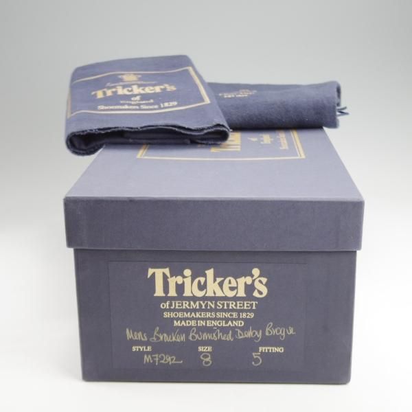 極上★トリッカーズ SIZE 8【モデル定価￥121,000-★バートン同系モデル/KESWICK】M7292/カントリーシューズ/BRACKEN/茶/Tricker's★k238
