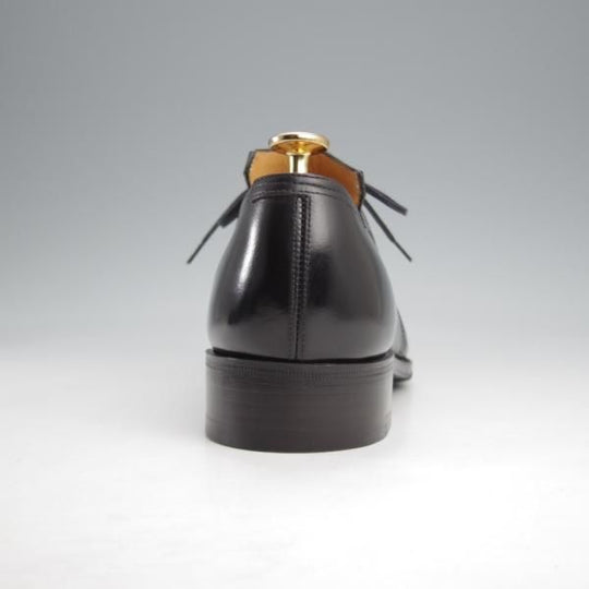 極上★(仏)Corthay/コルテ SIZE 7.5【定価20万円程度★Arca/アルカ/プレーントゥ】Vフロント/カーフ/黒/メンズ★k239