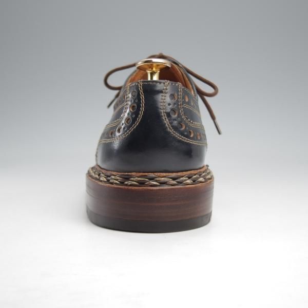 極美品★(独)ハインリッヒ・ディンケラッカー SIZE 5.5【モデル定価￥193,600-★コードバン/BUDA/ブダ】紺/Heinrich Dinkelacker★k240