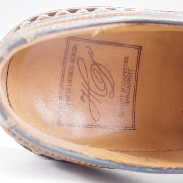 極美品★(独)ハインリッヒ・ディンケラッカー SIZE 5.5【モデル定価￥193,600-★コードバン/BUDA/ブダ】紺/Heinrich Dinkelacker★k240