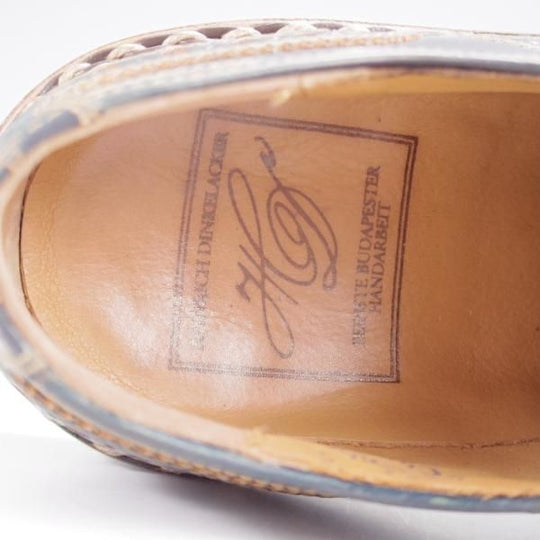 極美品★(独)ハインリッヒ・ディンケラッカー SIZE 5.5【モデル定価￥193,600-★コードバン/BUDA/ブダ】紺/Heinrich Dinkelacker★k240