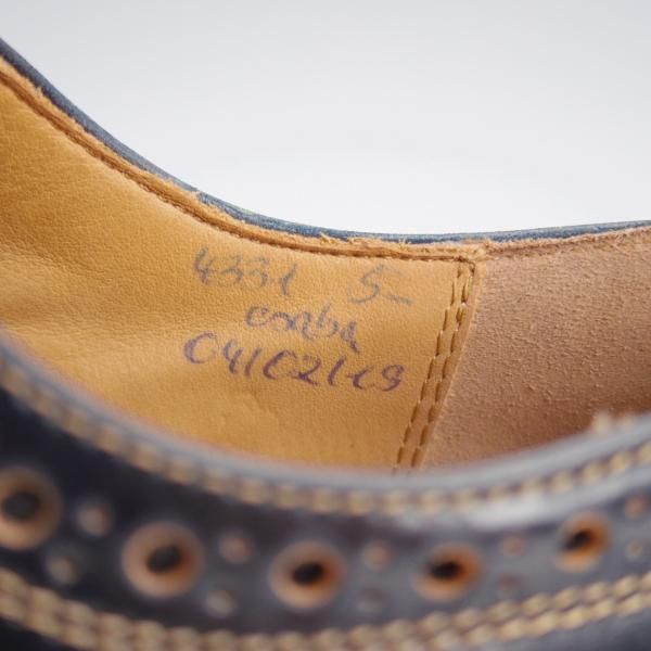 極美品★(独)ハインリッヒ・ディンケラッカー SIZE 5.5【モデル定価￥193,600-★コードバン/BUDA/ブダ】紺/Heinrich Dinkelacker★k240