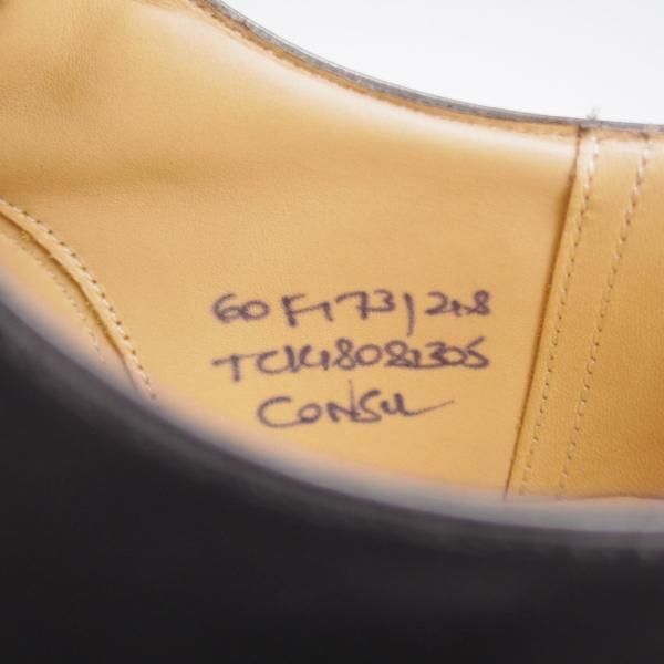 未使用★チャーチ 60F/UK6【定価￥176,000-★コンサル/CONSUL】173ラスト/ストレートチップ/黒/メンズ/Church's★k241