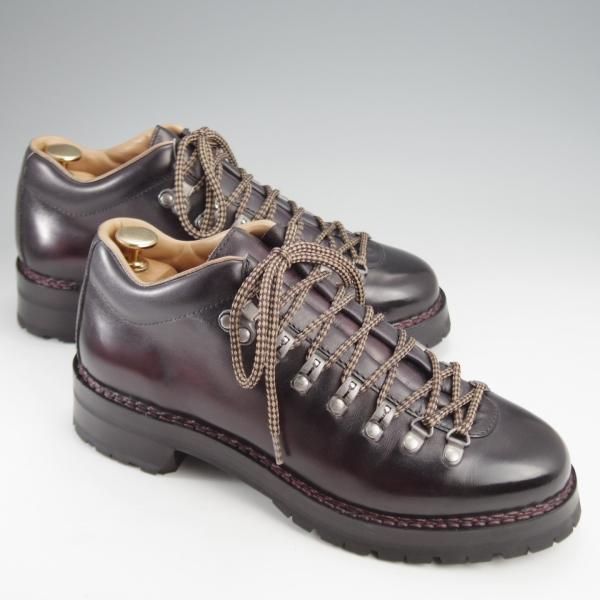 極美品★(伊)F.LLIジャコメッティ SIZE 40【定価￥146,300-★ローカット/FG521/マルモラーダ】黒〜赤茶/マウンテンブーツ★k243