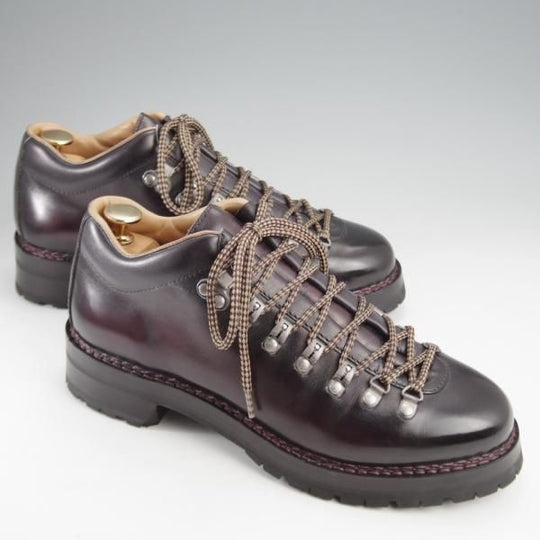 極美品★(伊)F.LLIジャコメッティ SIZE 40【定価￥146,300-★ローカット/FG521/マルモラーダ】黒〜赤茶/マウンテンブーツ★k243