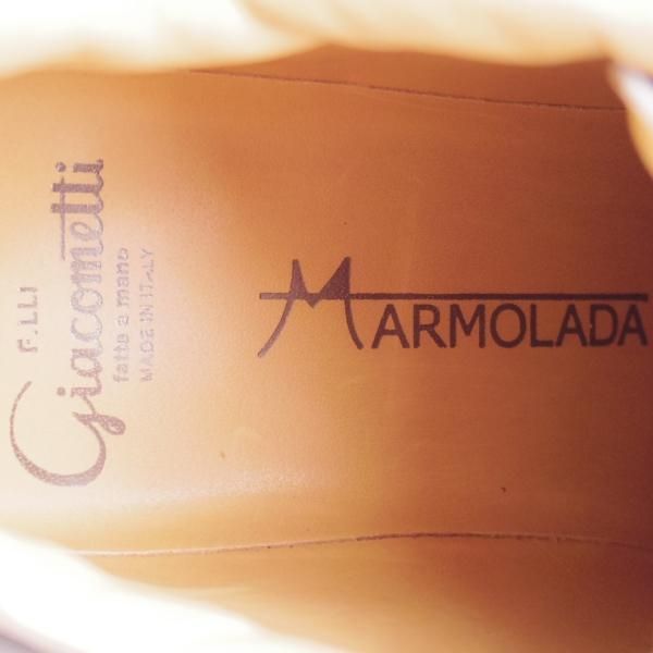 極美品★(伊)F.LLIジャコメッティ SIZE 40【定価￥146,300-★ローカット/FG521/マルモラーダ】黒〜赤茶/マウンテンブーツ★k243