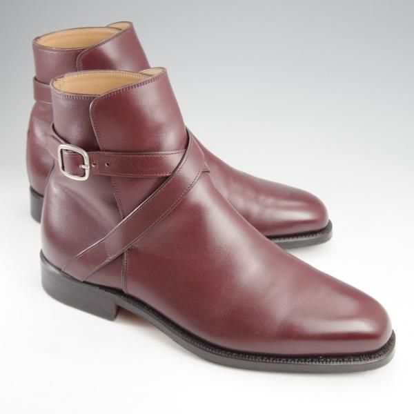 極上★(伊)F.LLIジャコメッティ SIZE 39【定価￥151,800-★ジョッパーブーツ/FG337】(仏)デュプイ社のカーフ/赤茶/Giacometti★k244