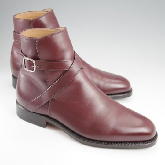 極上★(伊)F.LLIジャコメッティ SIZE 39【定価￥151,800-★ジョッパーブーツ/FG337】(仏)デュプイ社のカーフ/赤茶/Giacometti★k244