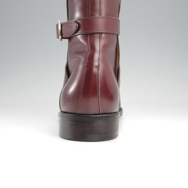 極上★(伊)F.LLIジャコメッティ SIZE 39【定価￥151,800-★ジョッパーブーツ/FG337】(仏)デュプイ社のカーフ/赤茶/Giacometti★k244