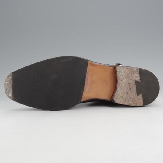 極上★(伊)F.LLIジャコメッティ SIZE 39【定価￥151,800-★ジョッパーブーツ/FG337】(仏)デュプイ社のカーフ/赤茶/Giacometti★k244