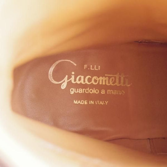 極上★(伊)F.LLIジャコメッティ SIZE 39【定価￥151,800-★ジョッパーブーツ/FG337】(仏)デュプイ社のカーフ/赤茶/Giacometti★k244