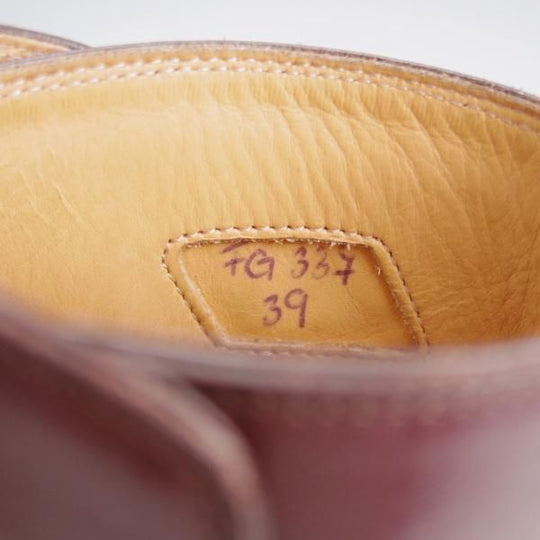 極上★(伊)F.LLIジャコメッティ SIZE 39【定価￥151,800-★ジョッパーブーツ/FG337】(仏)デュプイ社のカーフ/赤茶/Giacometti★k244