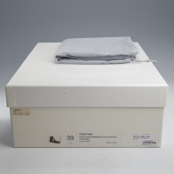 極上★(伊)F.LLIジャコメッティ SIZE 39【定価￥151,800-★ジョッパーブーツ/FG337】(仏)デュプイ社のカーフ/赤茶/Giacometti★k244