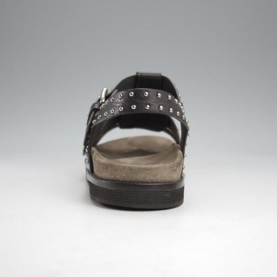 極上★チャーチ(レディース) SIZE 37【★BRITNEY MET/レザーサンダル/スタッズ】カーフ/黒/Church's★k245