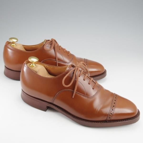 極上★チャーチ 60F/UK6【貴重★旧チャーチのブックバインダーカーフ仕様/Barcroft】84ラスト/パンチドキャップトゥ/茶/Church's★k247