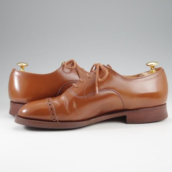 極上★チャーチ 60F/UK6【貴重★旧チャーチのブックバインダーカーフ仕様/Barcroft】84ラスト/パンチドキャップトゥ/茶/Church's★k247