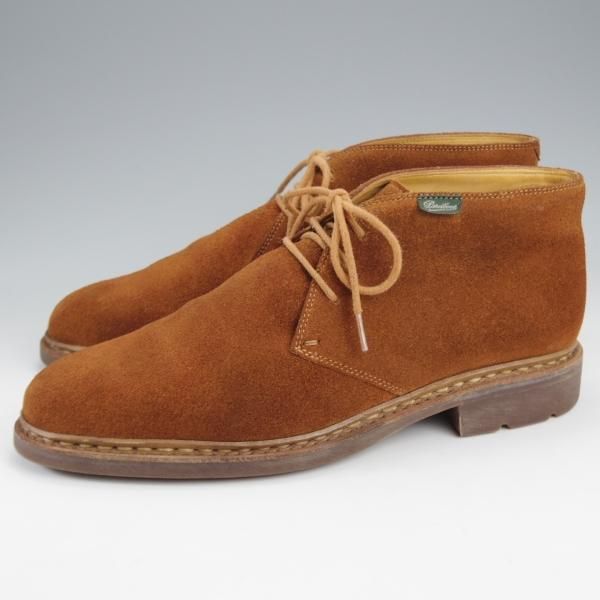 極美品★パラブーツ SIZE 7.5【モデル定価￥75,900-★チャッカブーツ/Lully】ルーリー/ギャラクシーソール/スエード/茶/Paraboot★k249
