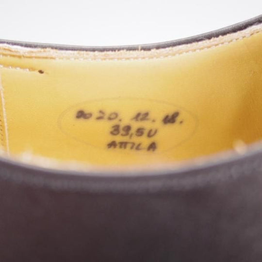 未使用★(東欧)VASS/ヴァーシュ SIZE 39.5【モデル定価￥143,000-★Alt English/ストレートチップ】Uラスト/カーフ/黒★k253