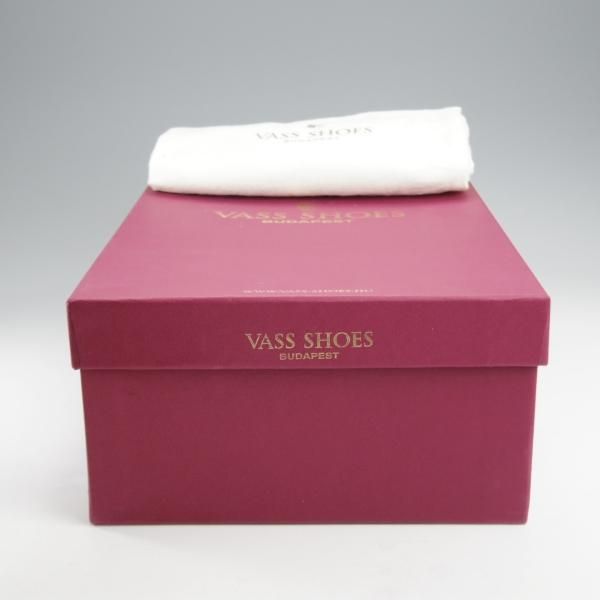 未使用★(東欧)VASS/ヴァーシュ SIZE 39.5【モデル定価￥143,000-★Alt English/ストレートチップ】Uラスト/カーフ/黒★k253