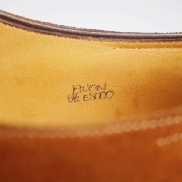 極上★ジョンロブ 6.5E【★クォーターブローグ/AVON/8000ラスト】エイボン/スエード/茶/メンズ/JOHN LOBB★k254