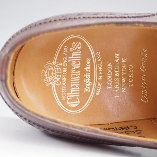 極上★チャーチ 60F/UK6【定価￥176,000-★チェットウィンド/CHETWYND】173ラスト/フルブローグ/ネバダカーフ/EBONY/濃茶/Church'★k255