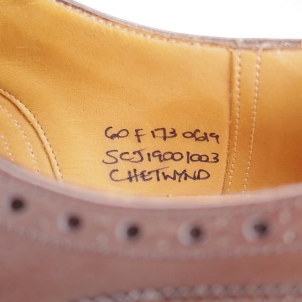 極上★チャーチ 60F/UK6【定価￥176,000-★チェットウィンド/CHETWYND】173ラスト/フルブローグ/ネバダカーフ/EBONY/濃茶/Church'★k255