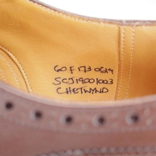 極上★チャーチ 60F/UK6【定価￥176,000-★チェットウィンド/CHETWYND】173ラスト/フルブローグ/ネバダカーフ/EBONY/濃茶/Church'★k255