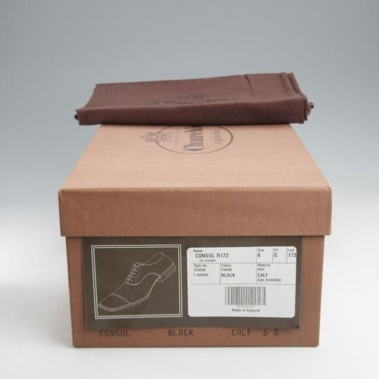 極美品★チャーチ 60G/UK6【定価￥176,000-★コンサル/CONSUL R】173ラスト/ストレートチップ/カーフ/黒/メンズ/Church'★k256