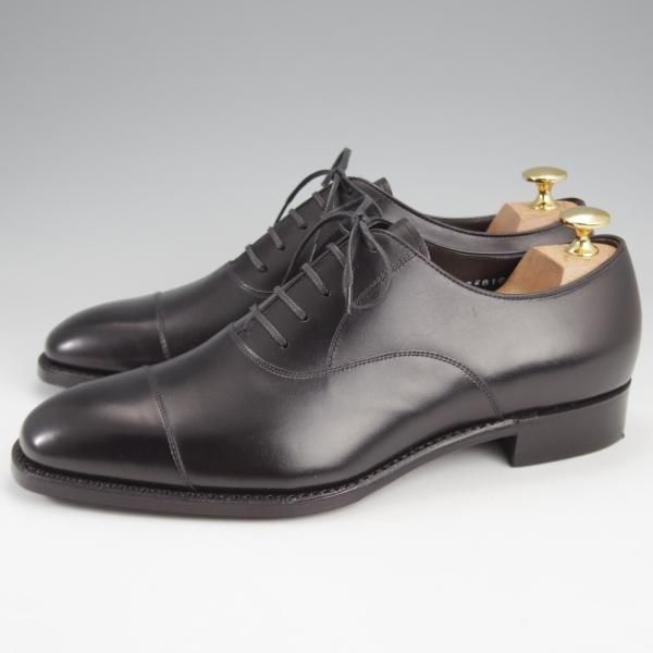 未使用★三陽山長 SIZE 7【定価￥80,300-★友也/ストレートチップ/R3010】カーフ/黒/メンズ/TOMOYA/Sanyo Yamacho★k257
