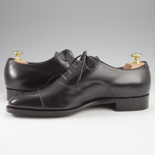 未使用★三陽山長 SIZE 7【定価￥80,300-★友也/ストレートチップ/R3010】カーフ/黒/メンズ/TOMOYA/Sanyo Yamacho★k257