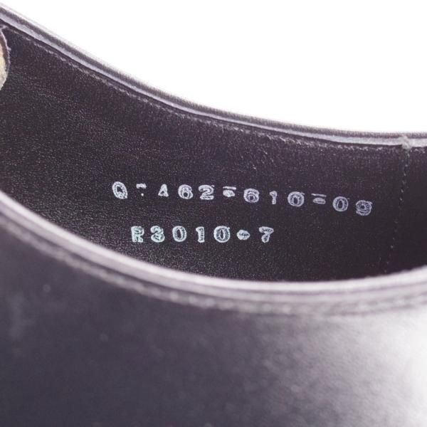 未使用★三陽山長 SIZE 7【定価￥80,300-★友也/ストレートチップ/R3010】カーフ/黒/メンズ/TOMOYA/Sanyo Yamacho★k257