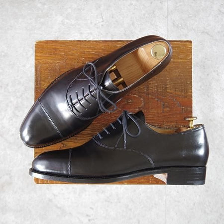 未使用★(東欧)VASS/ヴァーシュ SIZE 40【定価￥143,000-★Alt English/ストレートチップ】Fラスト/カーフ/黒/メンズ★k259