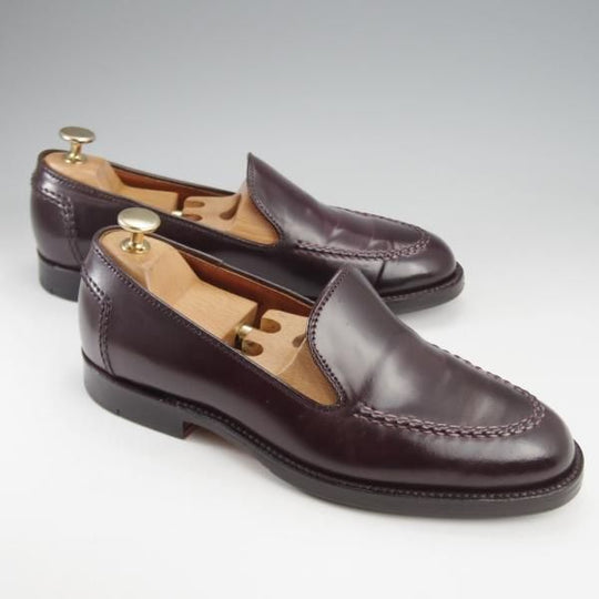 極美品★オールデン 6.5D【現行定価17万円程度★コードバン/ビームス別注/N6214】マディソン/スリッポン/ローファー/赤茶/ALDEN★k260