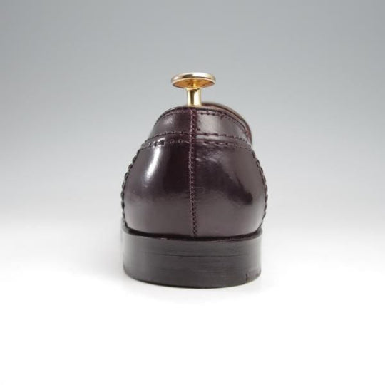 極美品★オールデン 6.5D【現行定価17万円程度★コードバン/ビームス別注/N6214】マディソン/スリッポン/ローファー/赤茶/ALDEN★k260